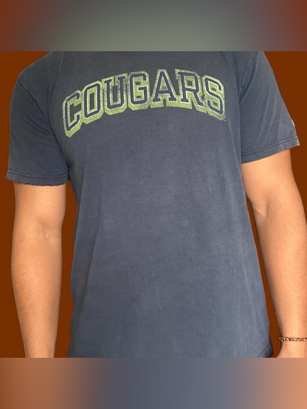 Champion Navy Blue 'Cougars' Graphic Tee